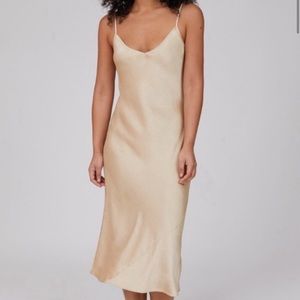 Aritzia Wilfred Clique Sunday Best Slip Dress in Denude, Brand New with Tags